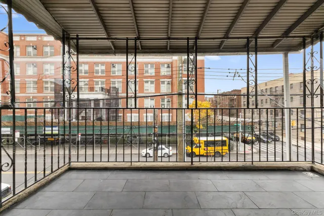 a view of parking garage