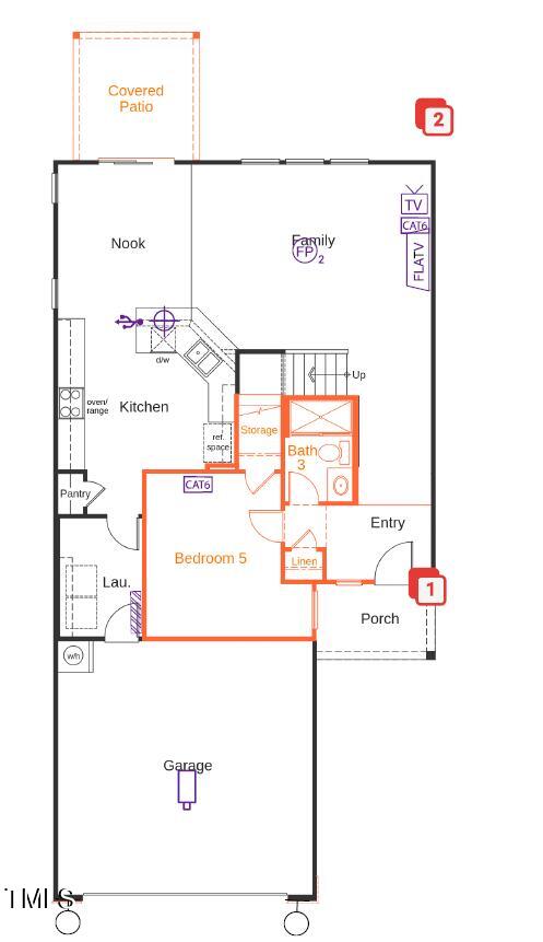 2720 Princess Tree Drive Raleigh, NC 27616 - Photo 2 of 9 First Floor Layout