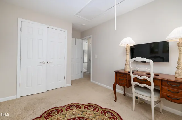 a view of a livingroom with furniture