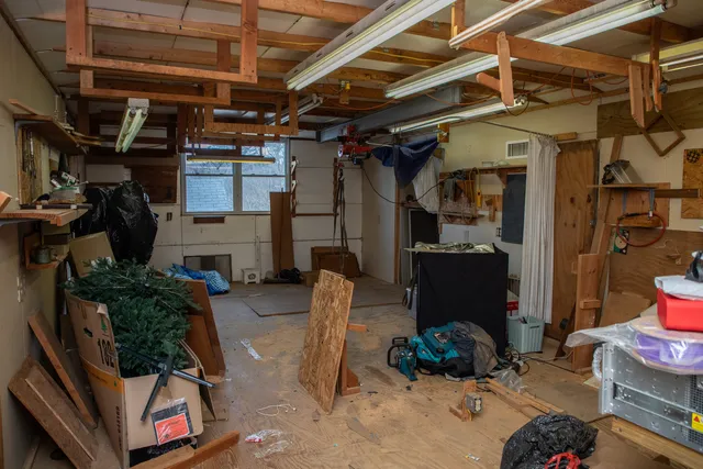 a view of storage and utility room