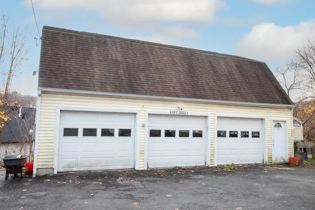 a front view of a house