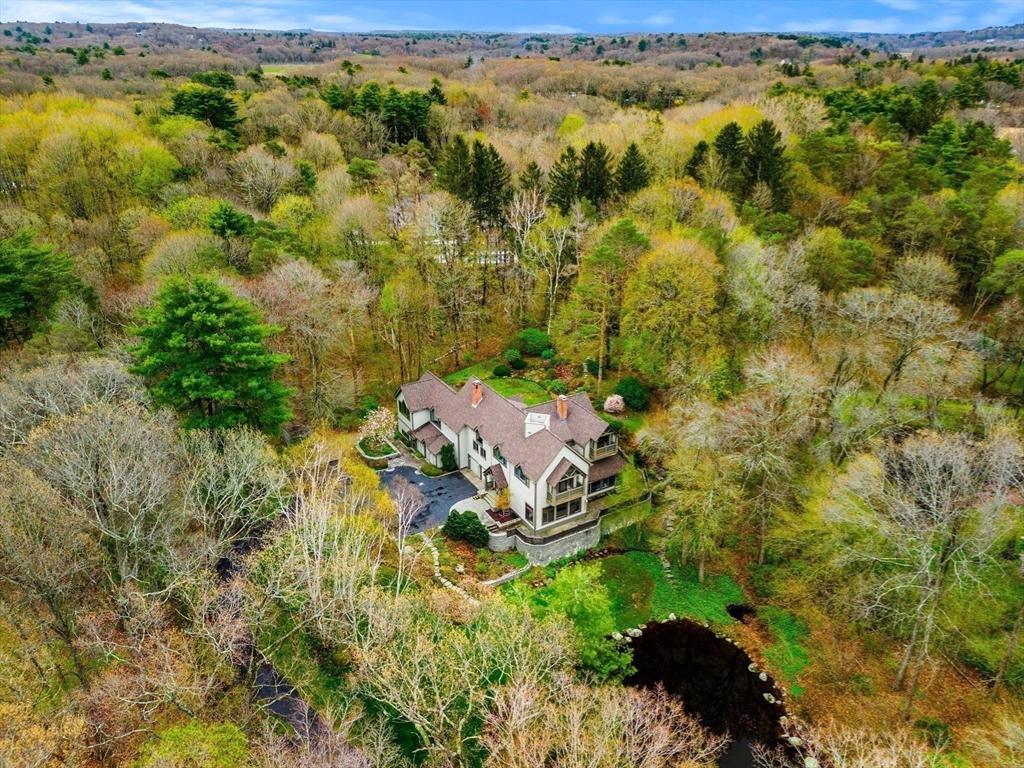 7 Northedge Road Hamilton, MA 01982 - Photo 40 of 42 an aerial view of residential house with swimming pool