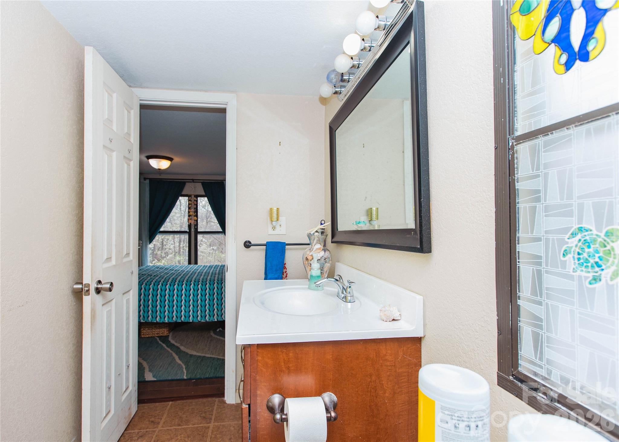 839 Hidden View Loop Marion, NC 28752 - Photo 9 of 32 a bathroom with a sink and a mirror