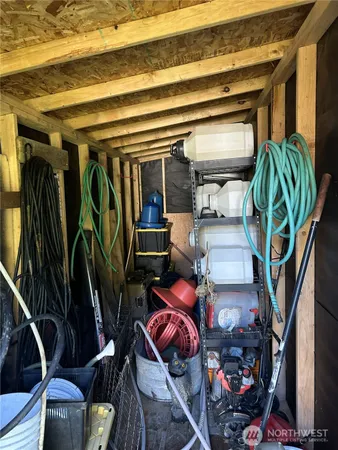a view of storage and utility room