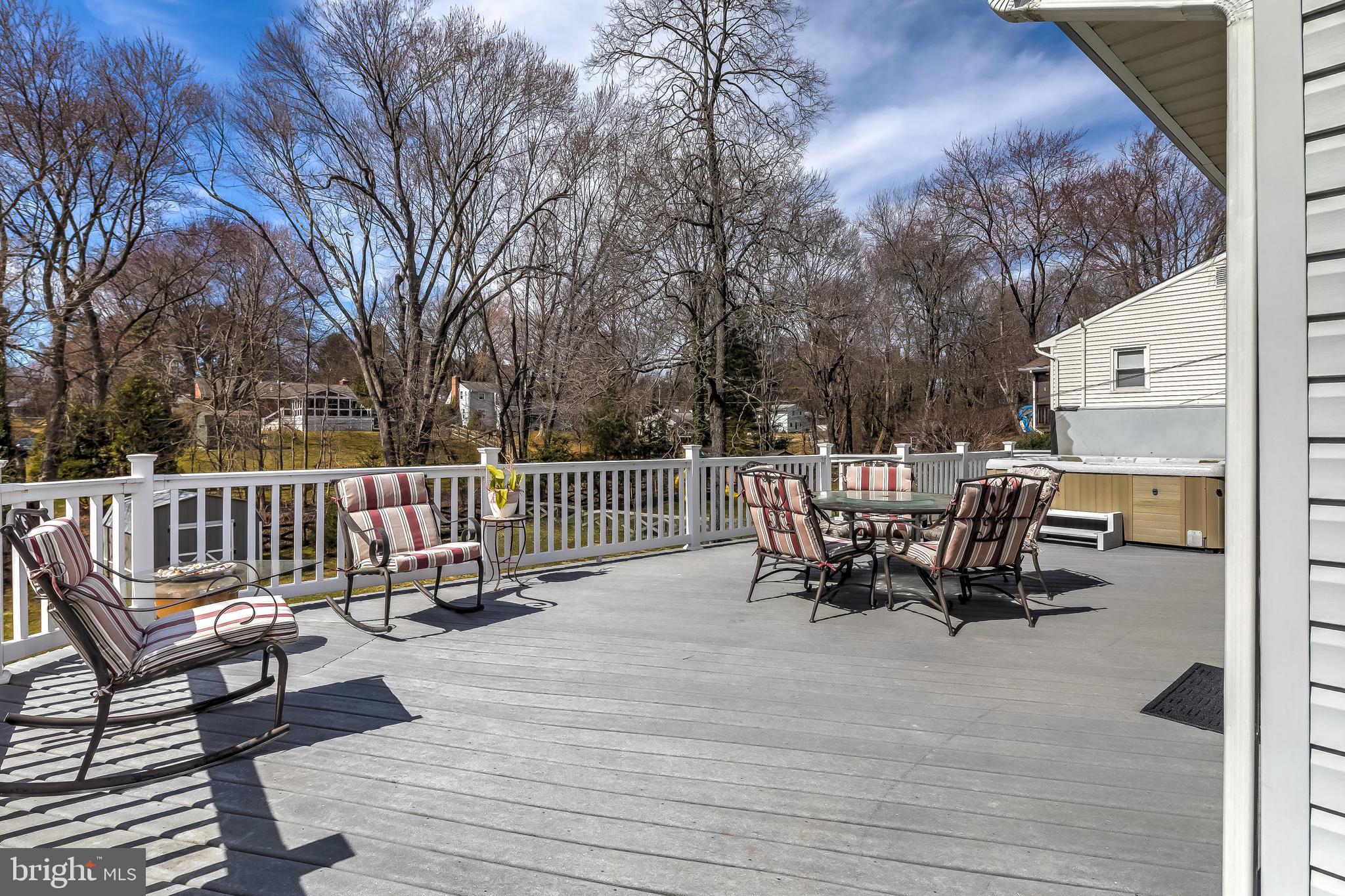 2902 Southview Road Ellicott City, MD 21042 - Photo 21 of 54 Large composite deck, hot tub conveys.