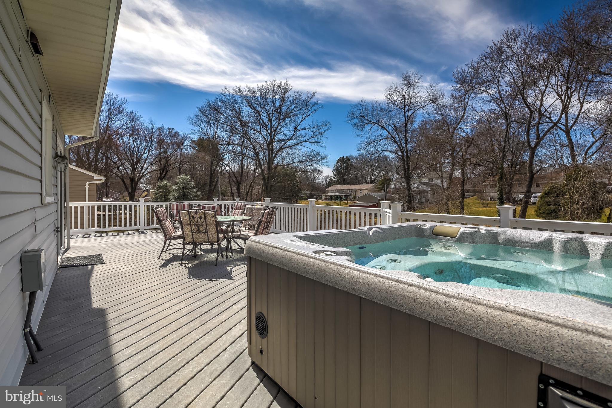 2902 Southview Road Ellicott City, MD 21042 - Photo 23 of 54 Large composite deck, hot tub conveys.