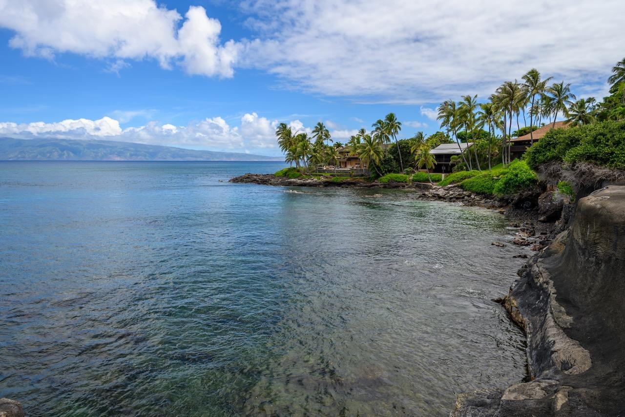4909 Lower Honoapiilani Road, Unit D6 Lahaina, HI 96761 - Photo 42 of 47 a view of a lake with a big yard