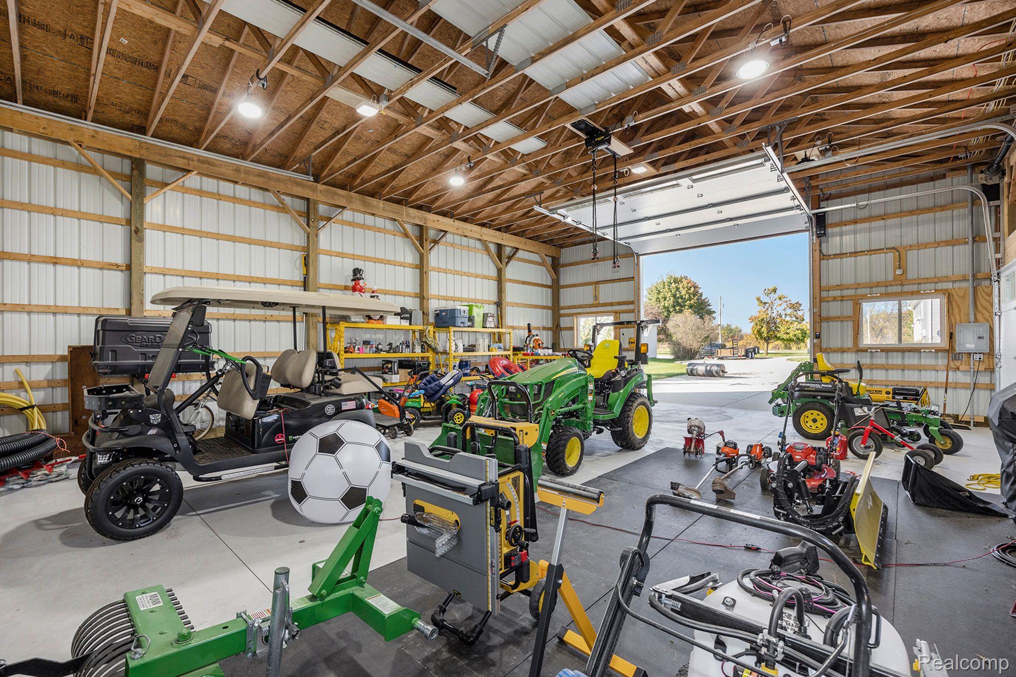 7898 Hough Road Almont, MI 48003 - Photo 32 of 42 Pole barn interior view 1
