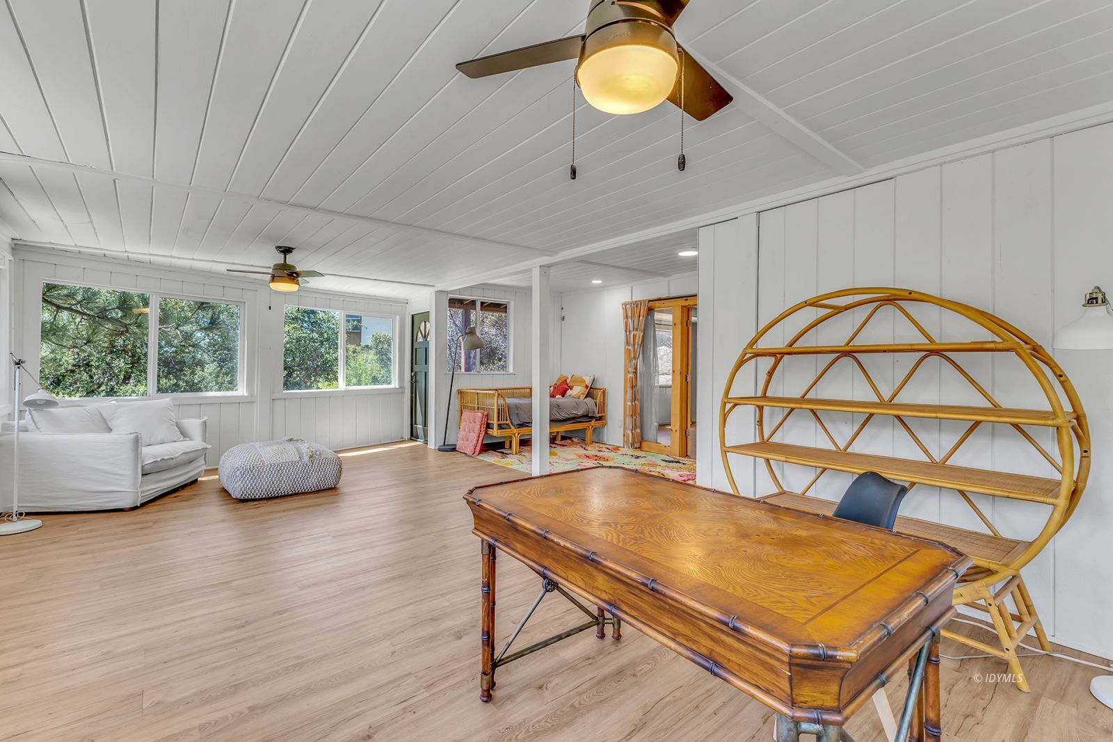 26870 Robin Drive Idyllwild, CA 92549 - Photo 60 of 68 a living room with furniture pool table and a large window