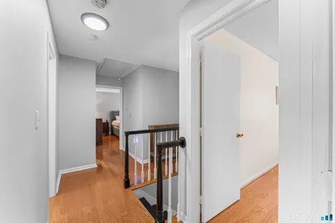 a view of a hallway with interior of the house