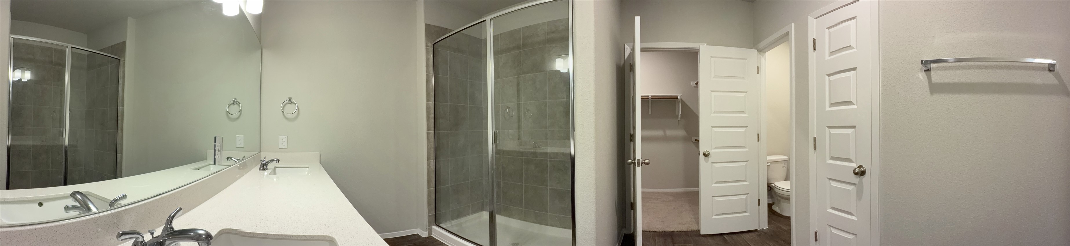 129 Tall Grass Drive Georgetown, TX 78628 - Photo 11 of 21 a bathroom with a sink and shower