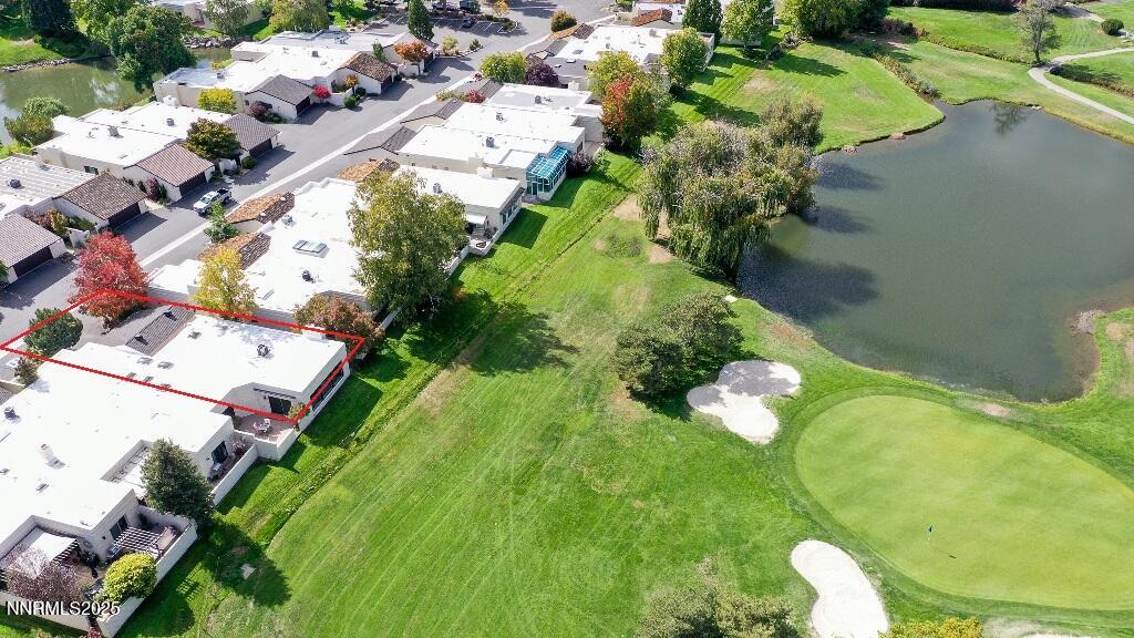 4811 Lakeridge Terrace West Reno, NV 89509 - Photo 40 of 43 an aerial view of residential house with yard and swimming pool