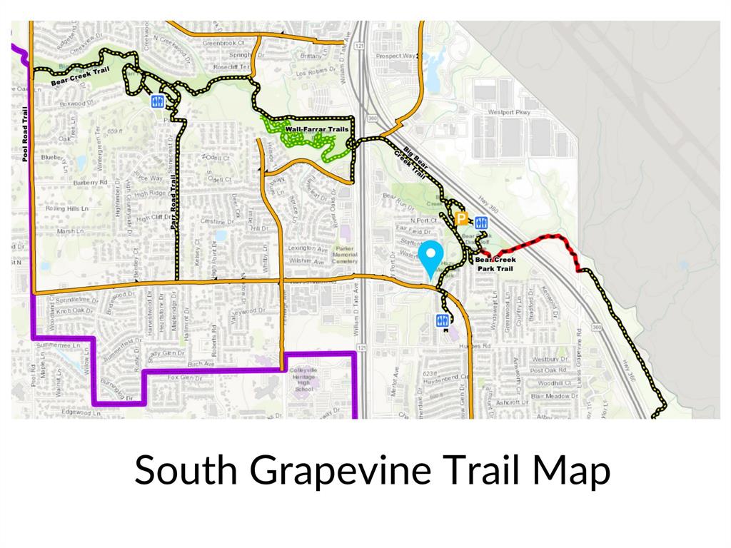1911 New Haven Road Grapevine, TX 76051 - Photo 39 of 39 Bear Creek trail system is less than 0.2 miles away with a trailhead at Hazy Meadow Park.