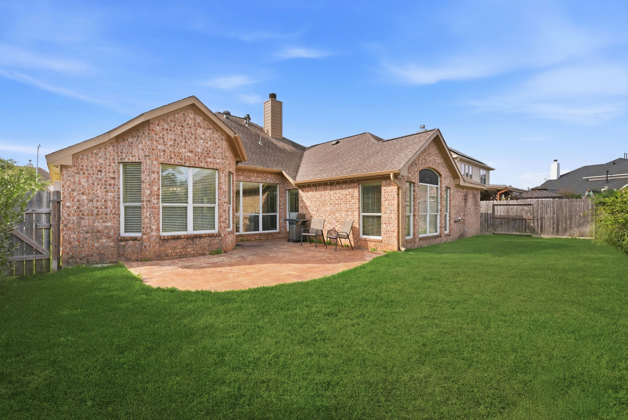 29814 Legends Pass Lane Spring, TX 77386 - Photo 45 of 46 a front view of a house with a yard and garage