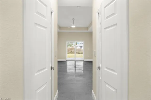 a view of an empty room