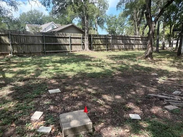 a backyard of a house