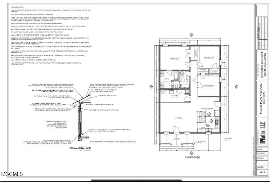 3224 Tuna Road Gautier, MS 39553 - Photo 2 of 2 3224 Tuna plan