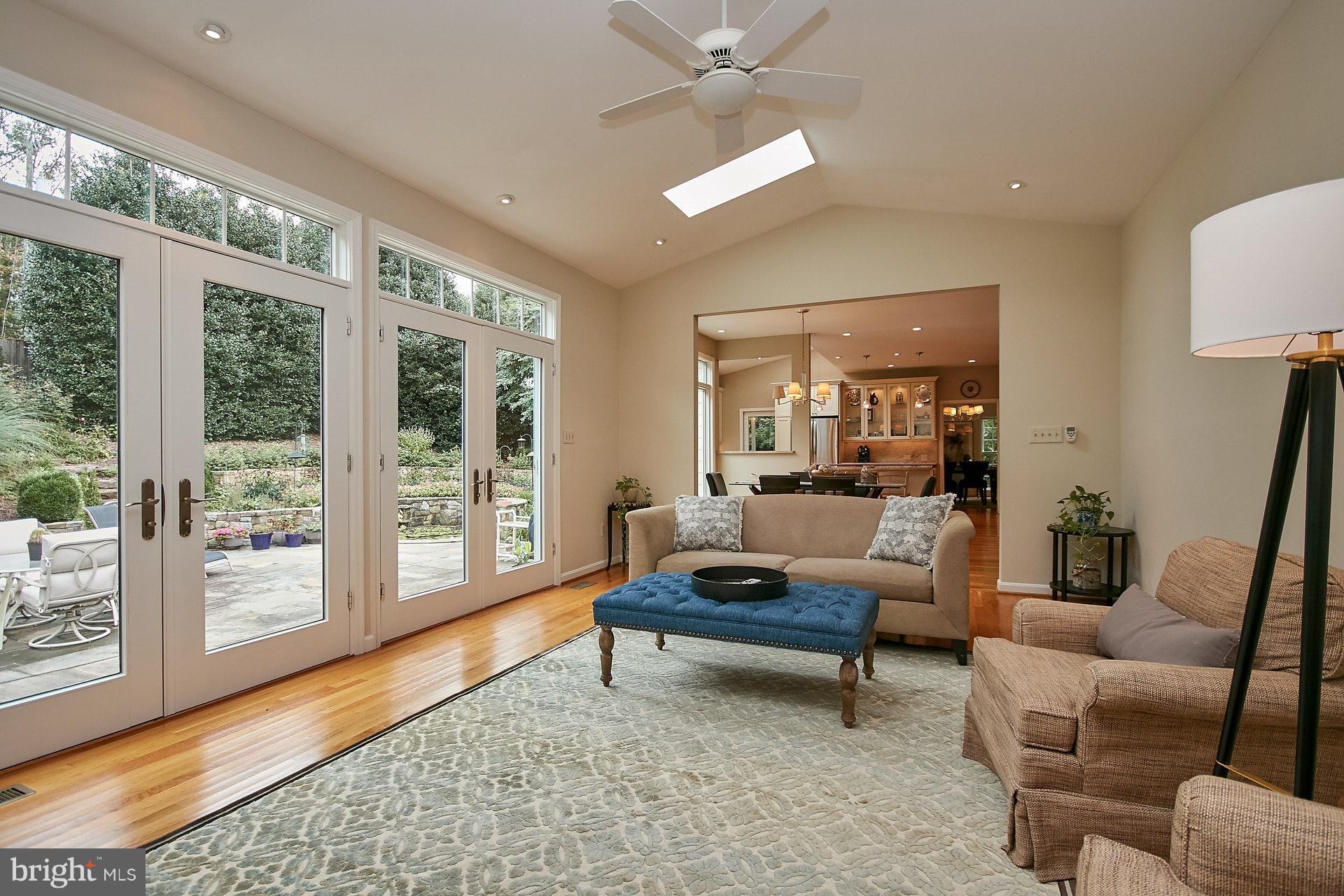 6314 Hunting Ridge Lane McLean, VA 22101 - Photo 15 of 35 Family Room with French Doors to Backyard