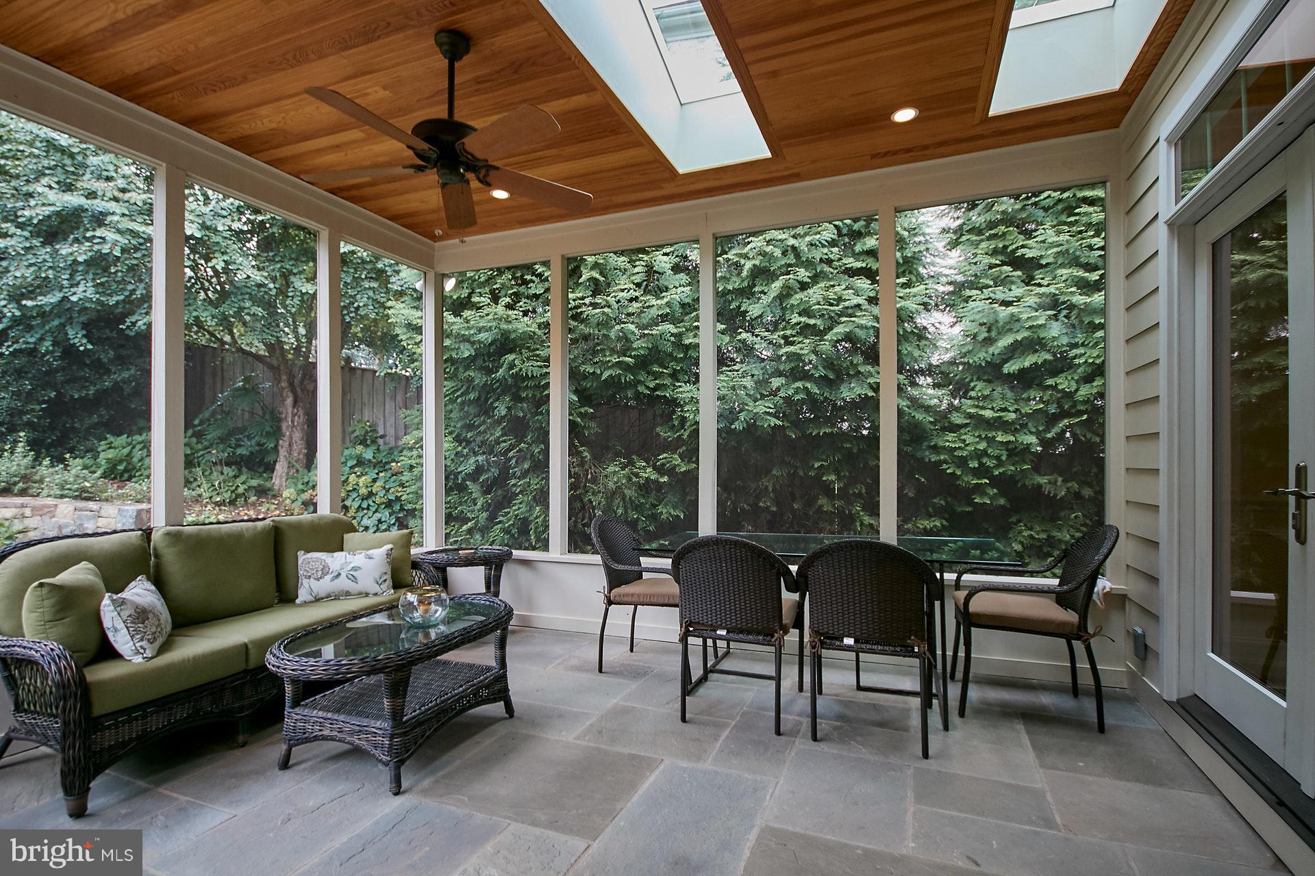6314 Hunting Ridge Lane McLean, VA 22101 - Photo 30 of 35 Beautiful Screened Porch with Fan and Beadboard