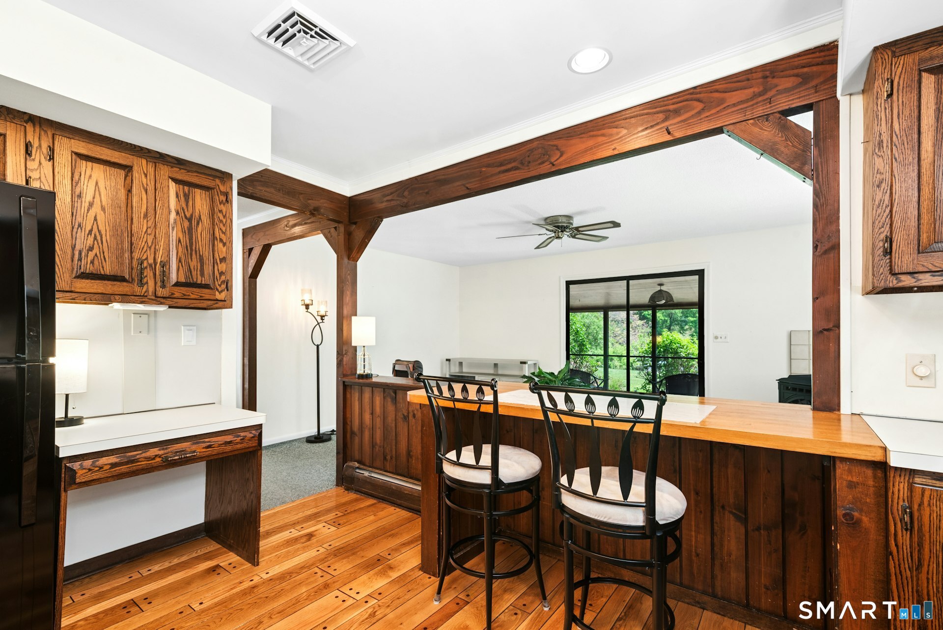 127 Huntingtown Road Newtown, CT 06470 - Photo 12 of 38 a dining room with furniture and a floor to ceiling window