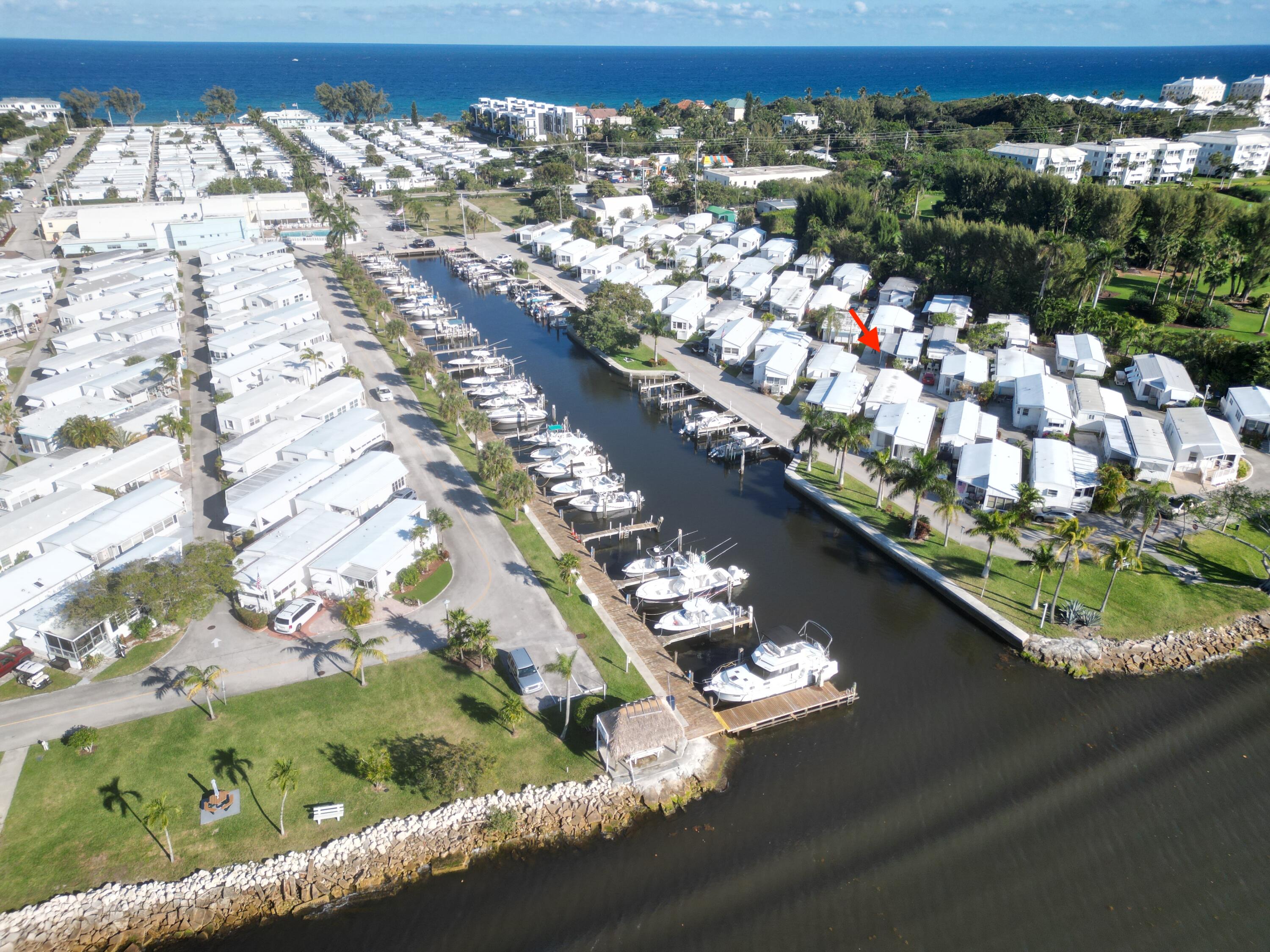 209 Eagle Drive, Unit D Boynton Beach, FL 33435 - Photo 19 of 22 Boat Marina Aerial
