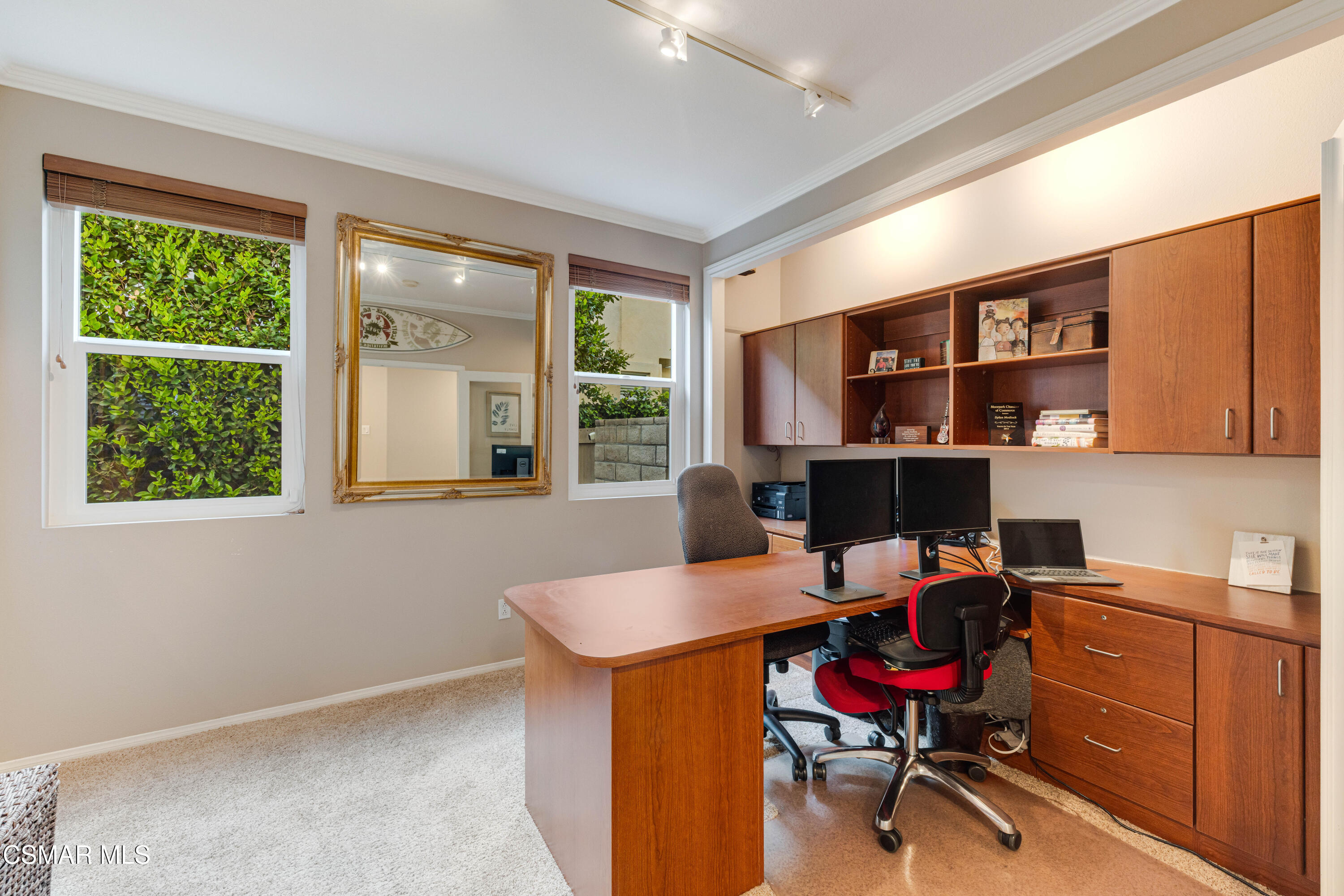 15633 Harte Lane Moorpark, CA 93021 - Photo 16 of 64 a view of a workspace with furniture and a window