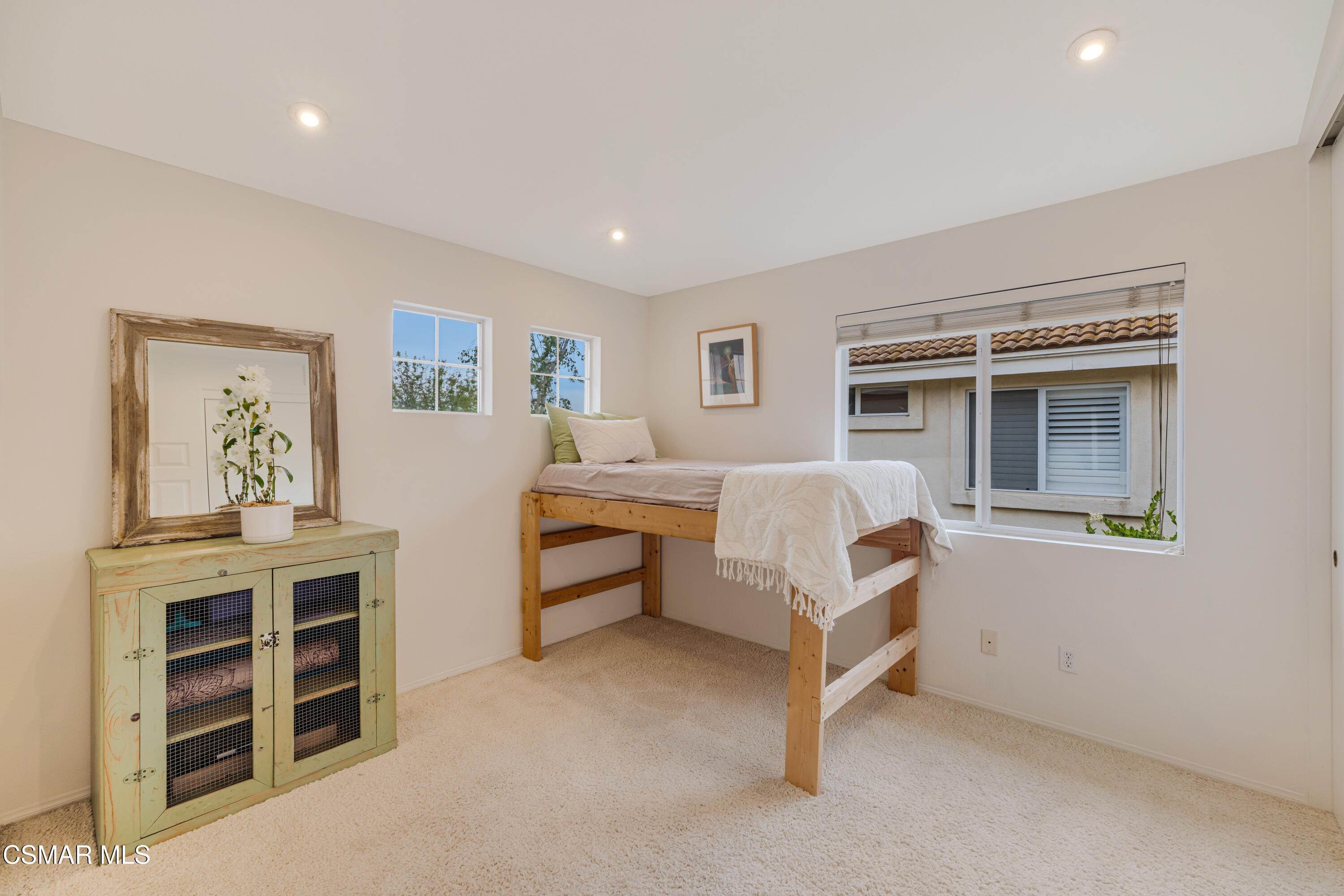 15633 Harte Lane Moorpark, CA 93021 - Photo 34 of 64 a bedroom with a bed and a desk