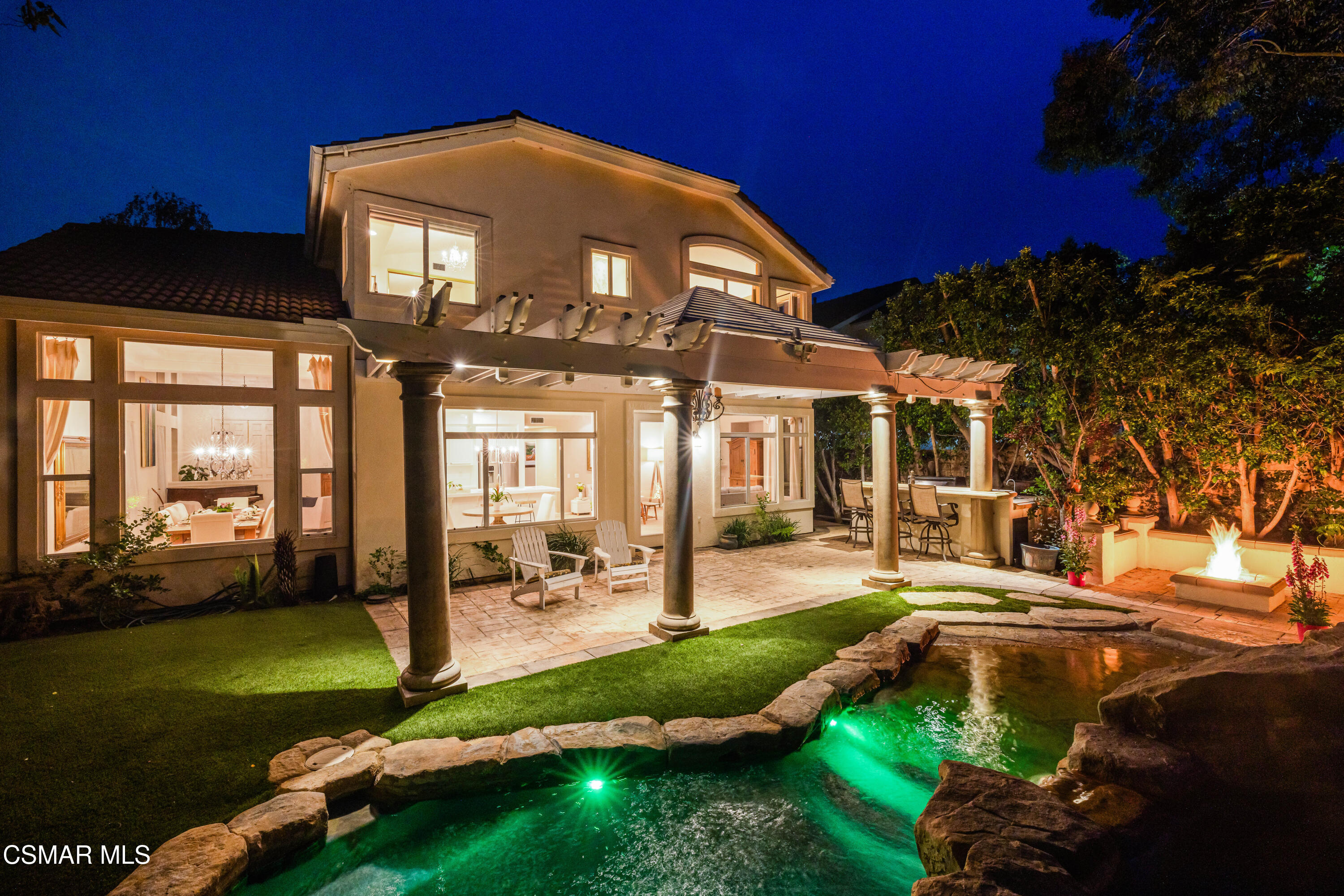 15633 Harte Lane Moorpark, CA 93021 - Photo 5 of 64 a view of a house with swimming pool and porch with furniture