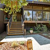 a house view with a outdoor space