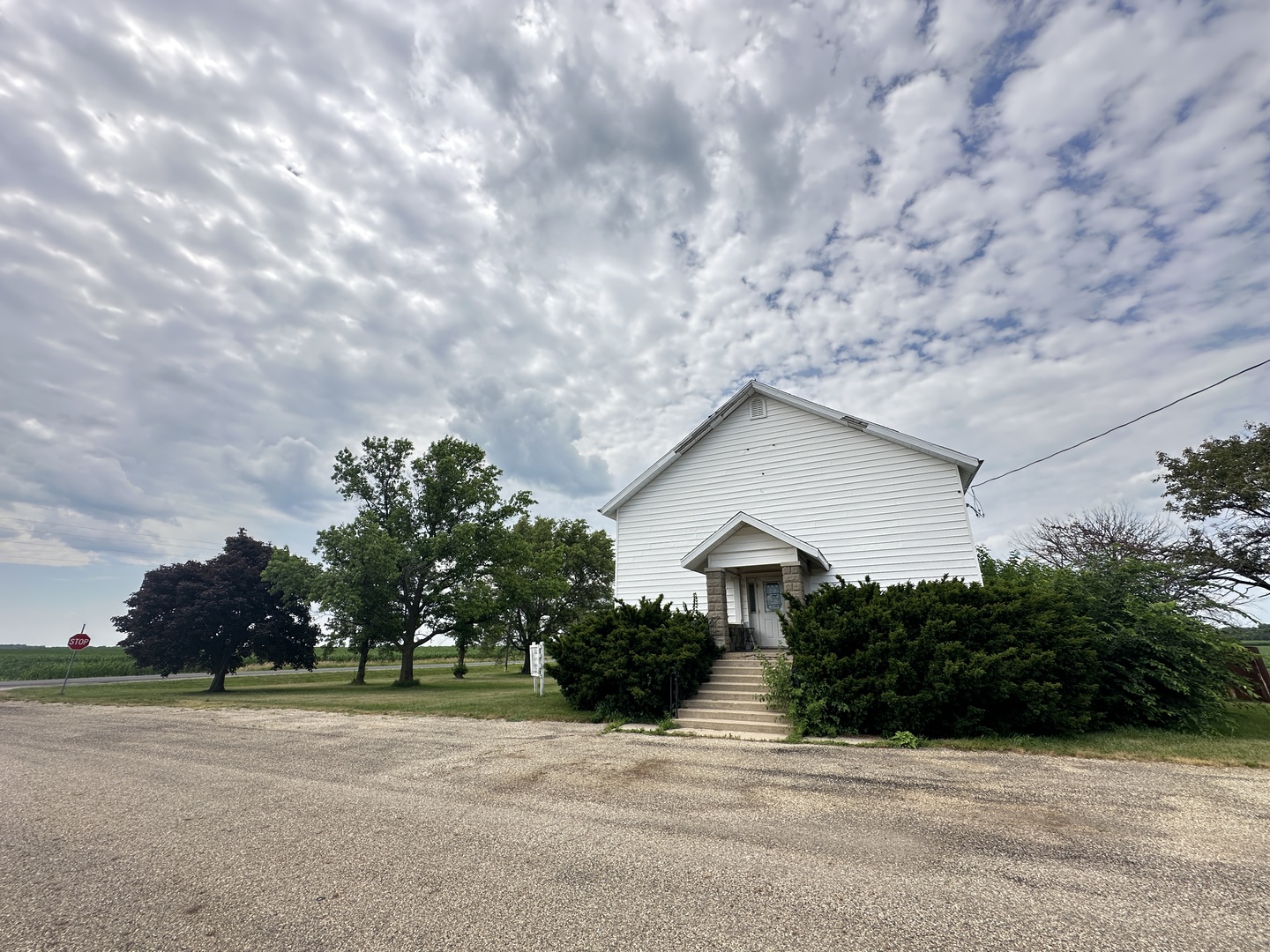 21027 Prairie Chapel Road Farmer City, IL 61842 - Photo 1 of 16 a house with trees in front of it