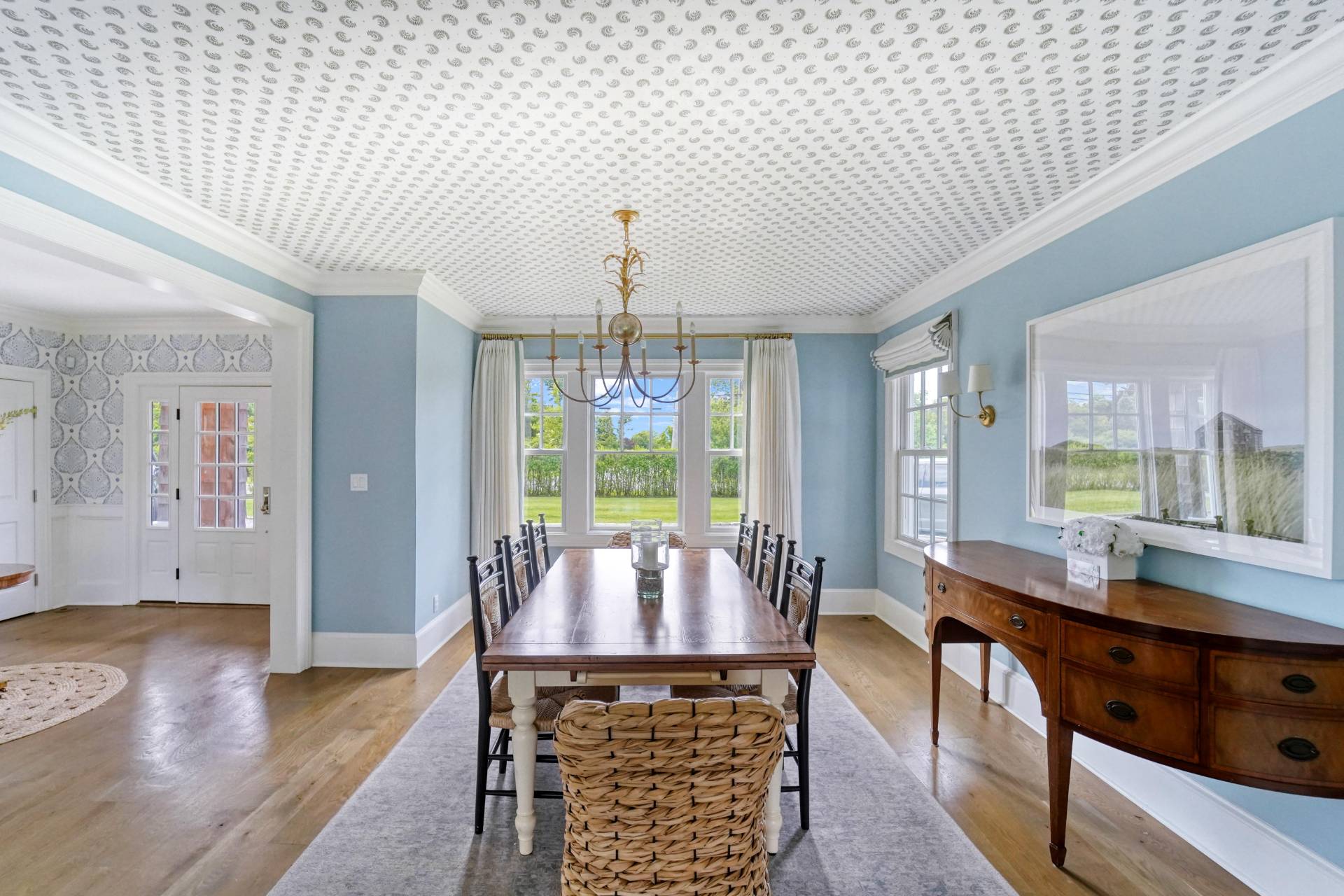 22 Oneck Road Westhampton Beach, NY 11978 - Photo 14 of 29 a view of a dining room with furniture window and wooden floor
