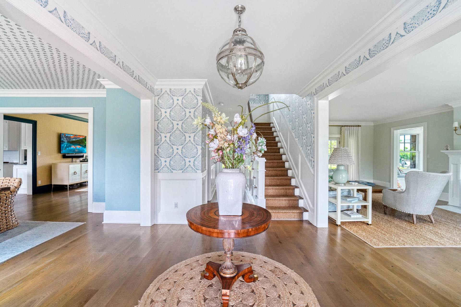 22 Oneck Road Westhampton Beach, NY 11978 - Photo 5 of 29 a living room with furniture and a wooden floor