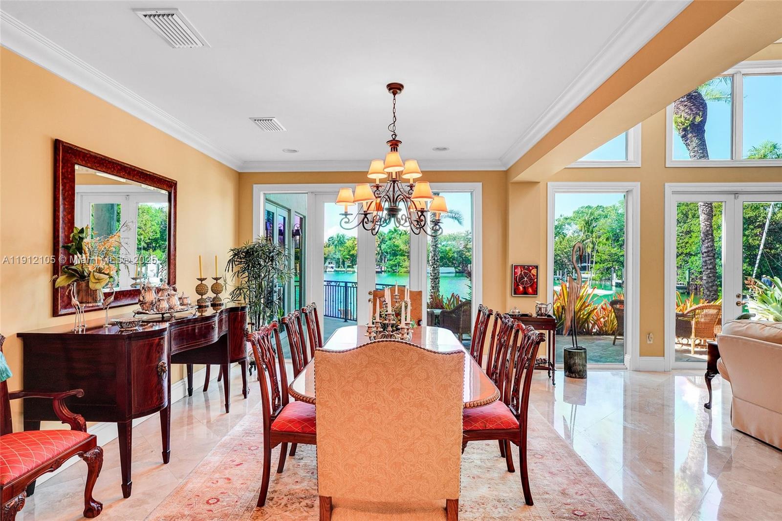 550 Harbor Drive Key Biscayne, FL 33149 - Photo 24 of 65 a view of a dining room with furniture window and outside view