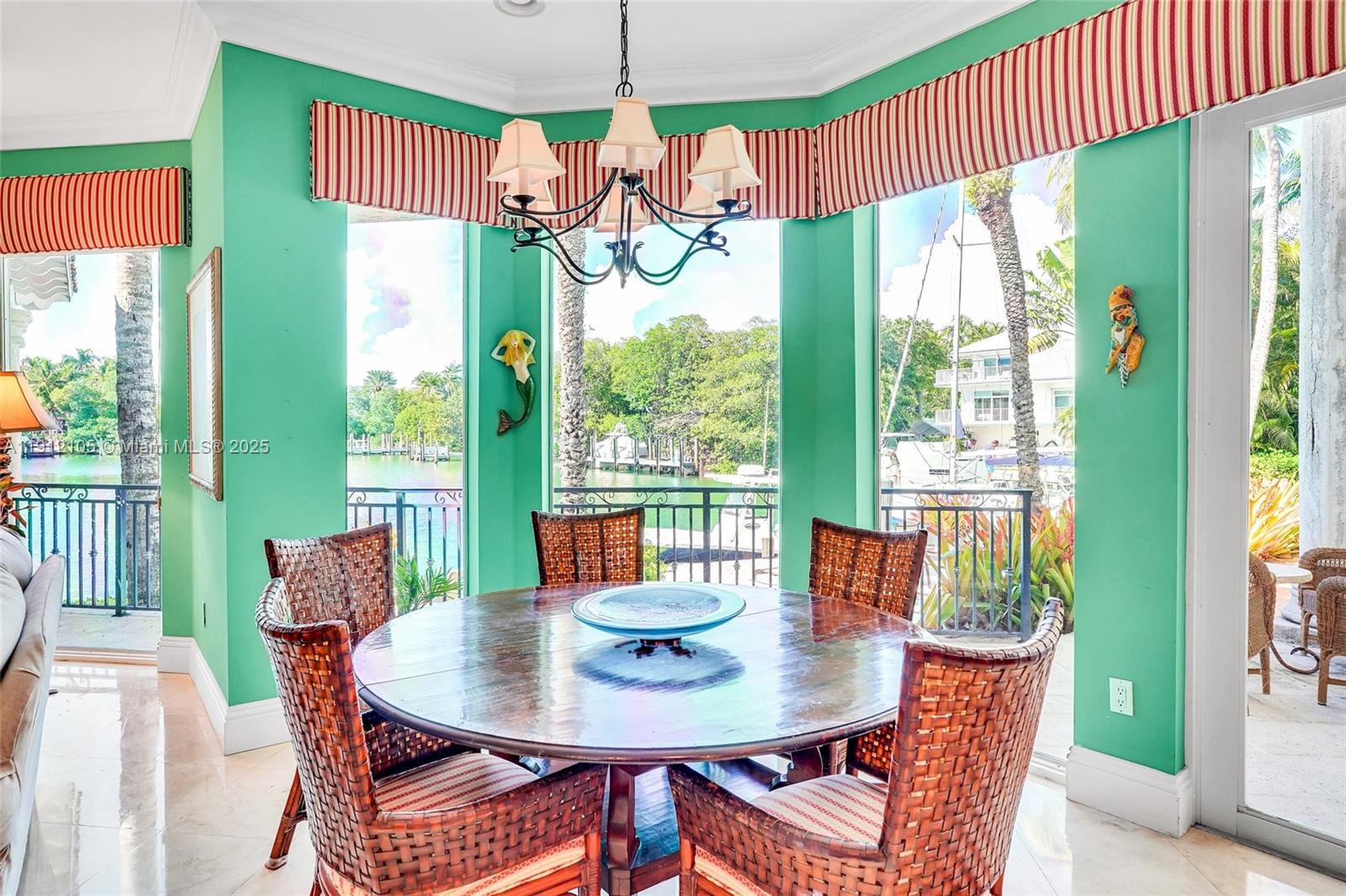 550 Harbor Drive Key Biscayne, FL 33149 - Photo 61 of 65 a view of a dining room with furniture window and outside view