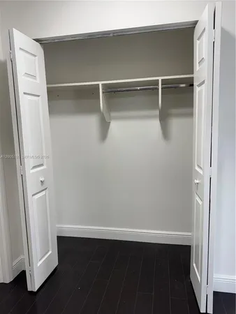 a close view of closet
