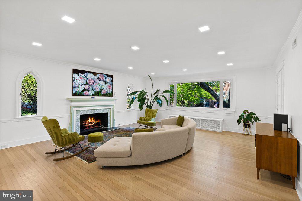 4400 Q Street Northwest Washington, DC 20007 - Photo 4 of 52 Living Room with Fireplace