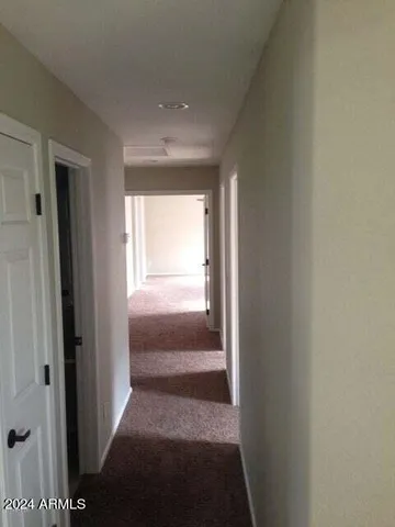 a view of hallway with window