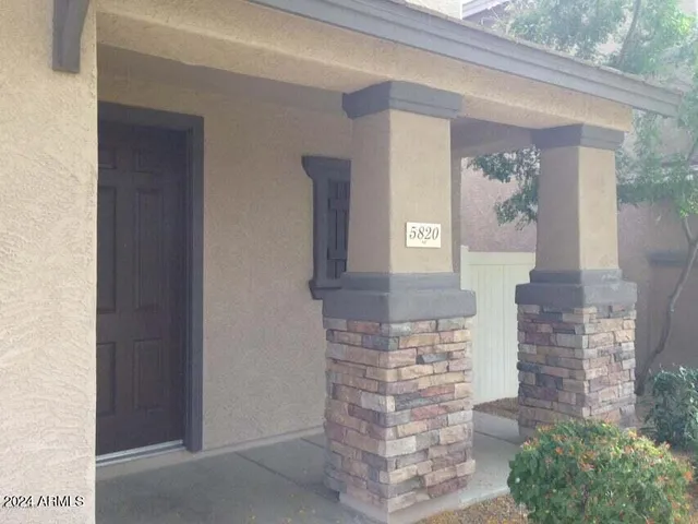 a view of front door of house