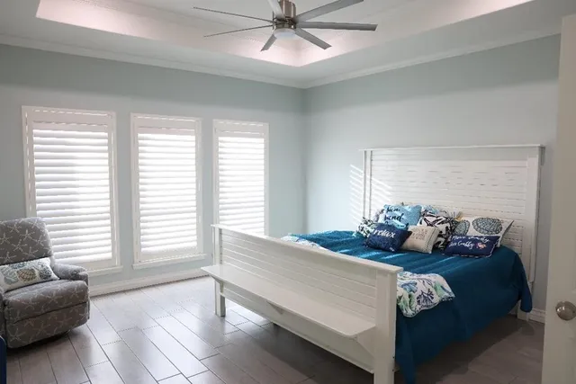 a living room with furniture and window