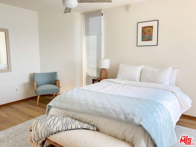 a view of ocean with a big yard