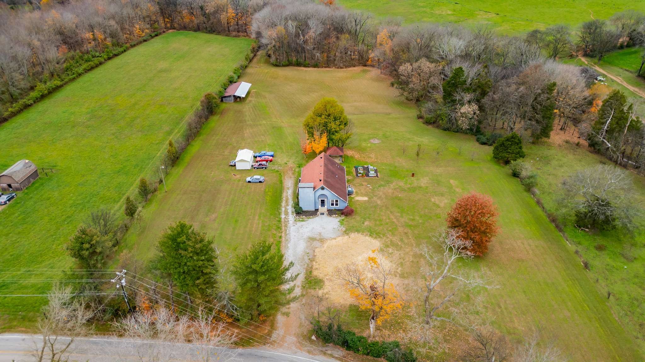 2980 Union Road White House, TN 37188 - Photo 1 of 33 an aerial view of residential house with pool yard and outdoor seating