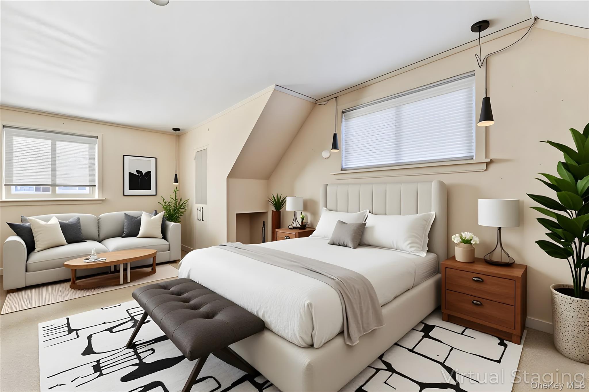 738 Old Town Road Port Jefferson Station, NY 11776 - Photo 19 of 28 a bedroom with a bed and wooden floor