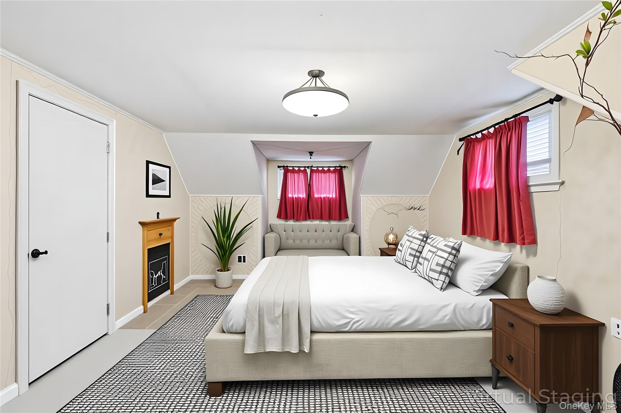738 Old Town Road Port Jefferson Station, NY 11776 - Photo 23 of 28 a bedroom with a large bed and a chandelier