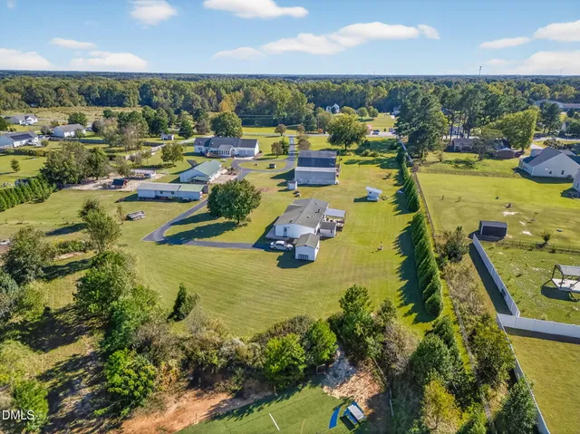 a view of a lake with a city