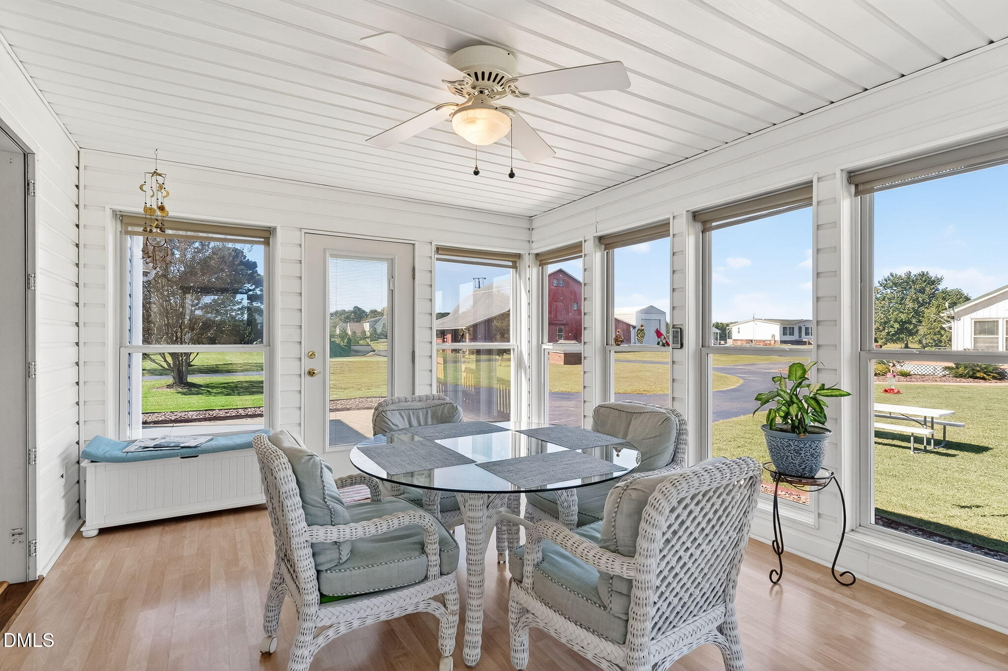 1190 Sanders Road Benson, NC 27504 - Photo 53 of 96 a view of a dining room with furniture window and outside view