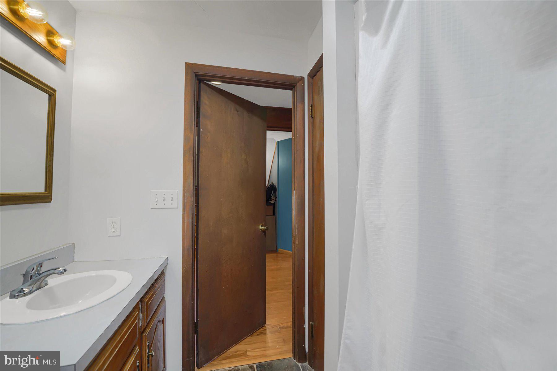 768 Dry Hollow Road Warriors Mark, PA 16877 - Photo 31 of 56 a bathroom with a sink and a mirror