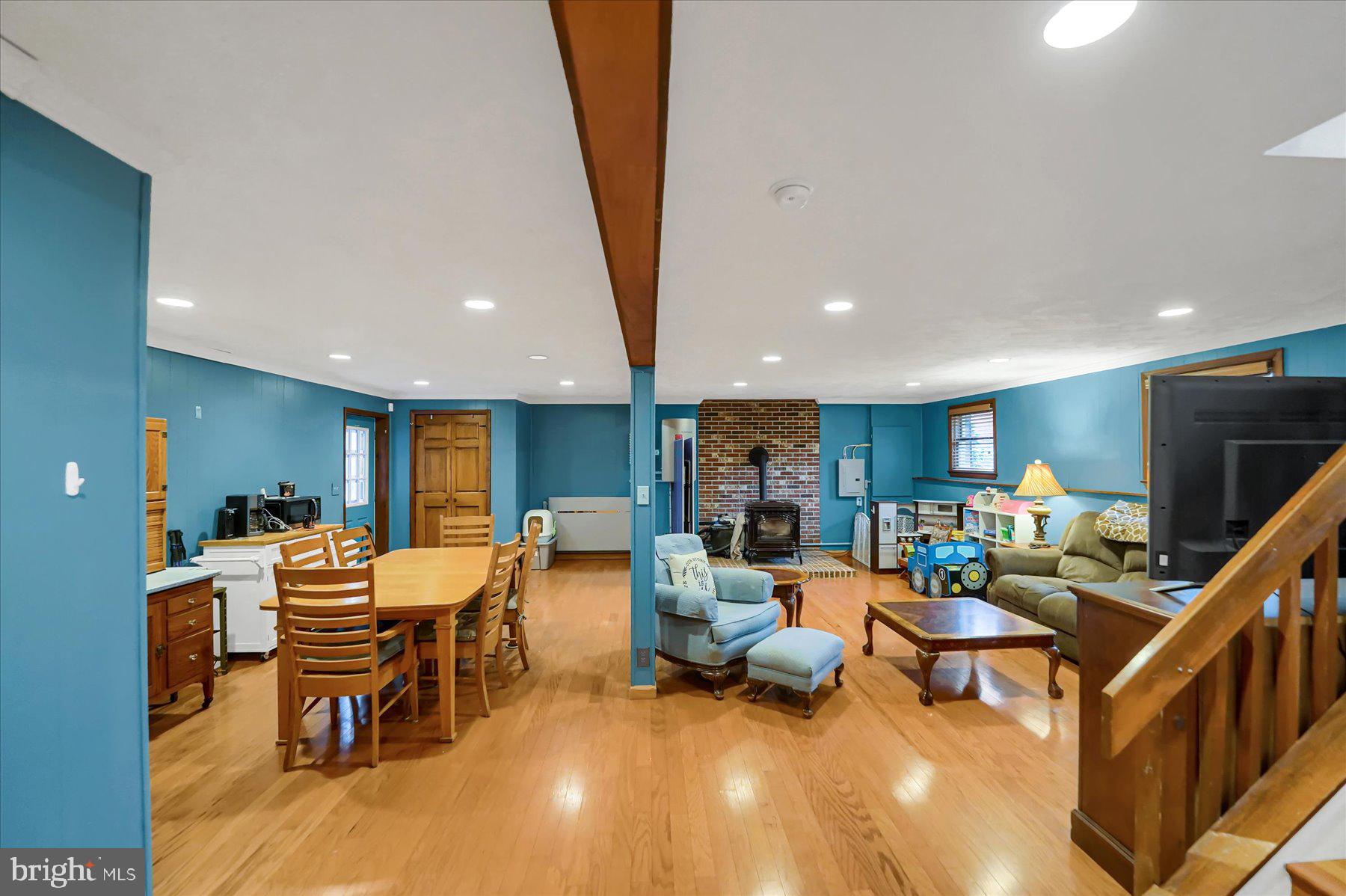 768 Dry Hollow Road Warriors Mark, PA 16877 - Photo 32 of 56 a living room with lots of furniture and kitchen view