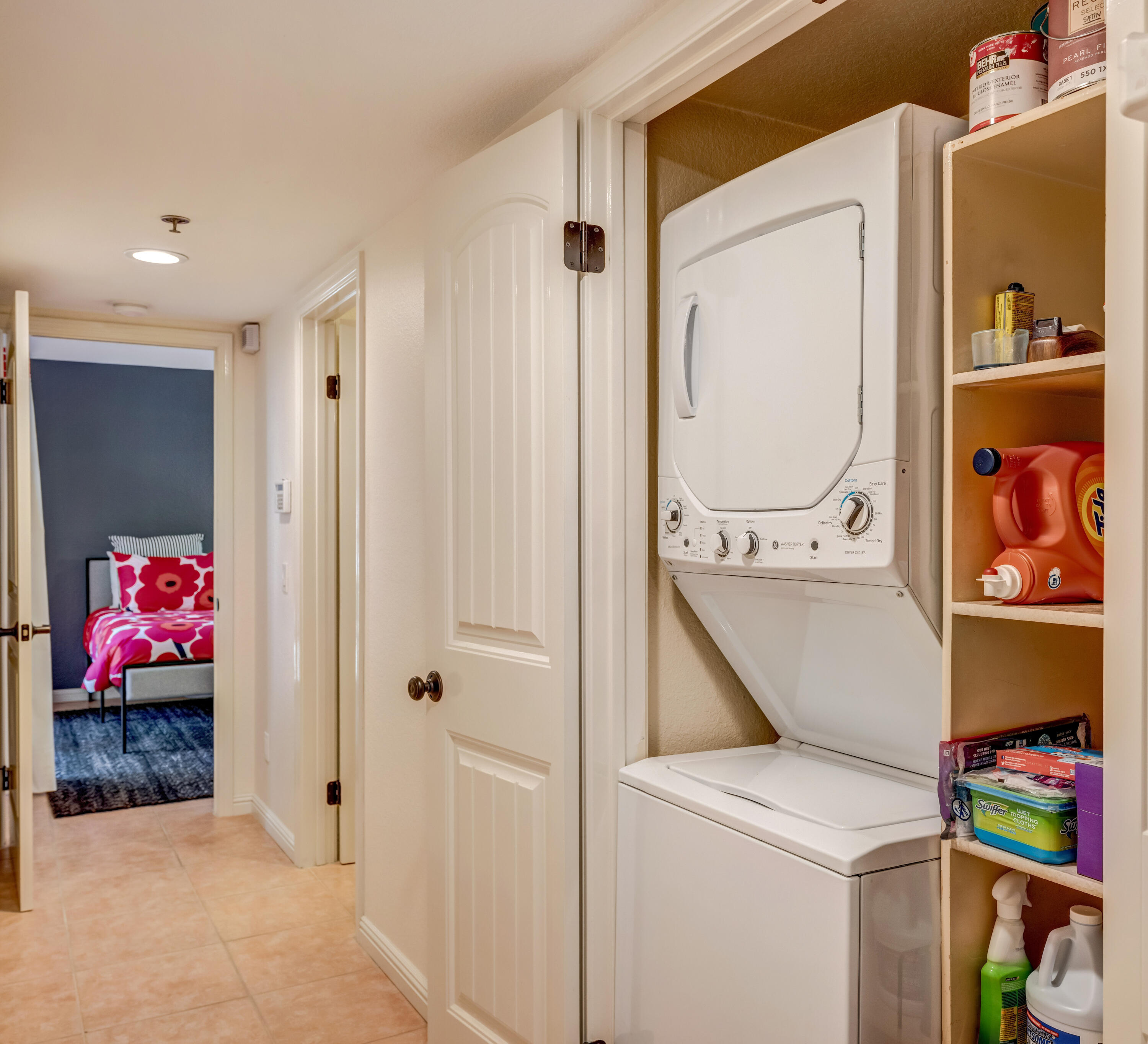 500 East Amado Road, Unit 512 Palm Springs, CA 92262 - Photo 30 of 37 a view of hallway with washer and dryer