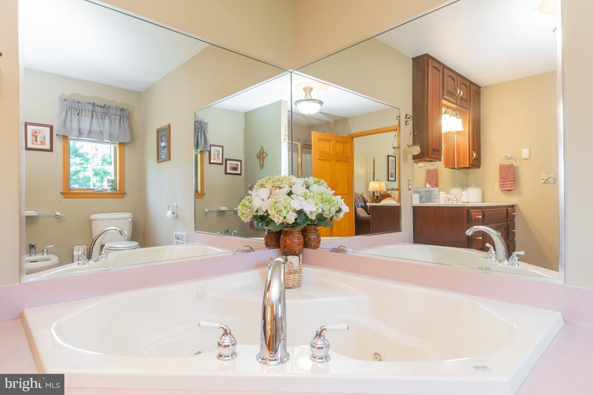 613 Hanover Pike Hampstead, MD 21074 - Photo 26 of 55 a bathroom with a tub sink and mirror