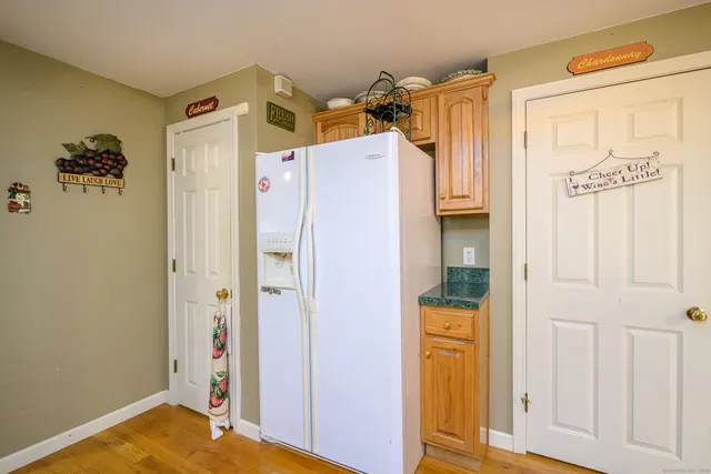 a bathroom with a shower and a window